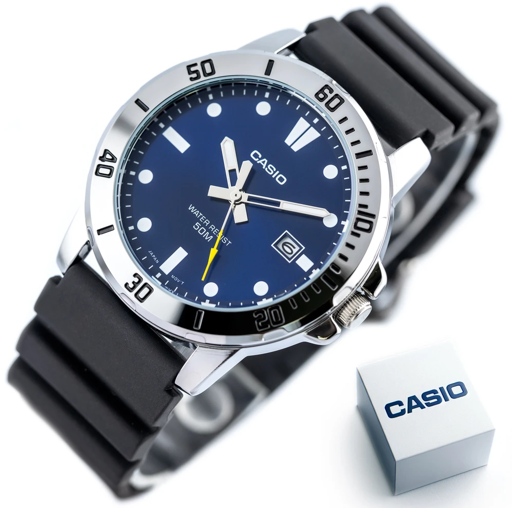 Vyriškas laikrodis CASIO MTP-VD01-2EVUDF (zd169h) + BOX