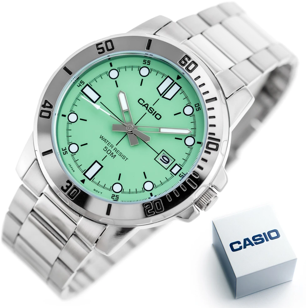 Vyriškas laikrodis Casio MTP-VD01D-3E1 (zd185n) + BOX