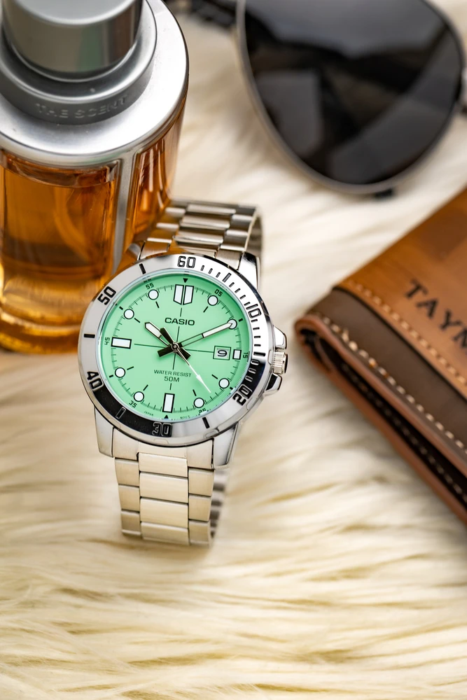 Vyriškas laikrodis Casio MTP-VD01D-3E1 (zd185n) + BOX