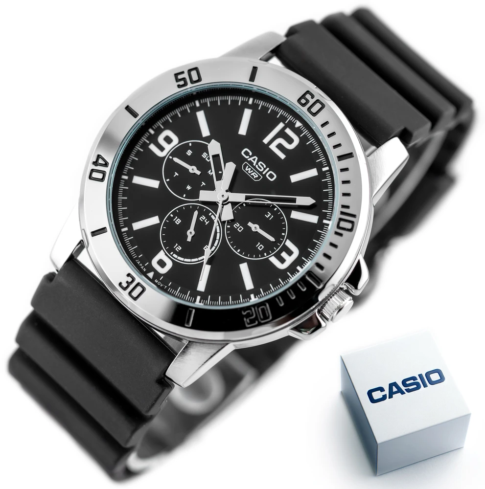 Vyriškas laikrodis CASIO MTP-VD300-1B + BOX