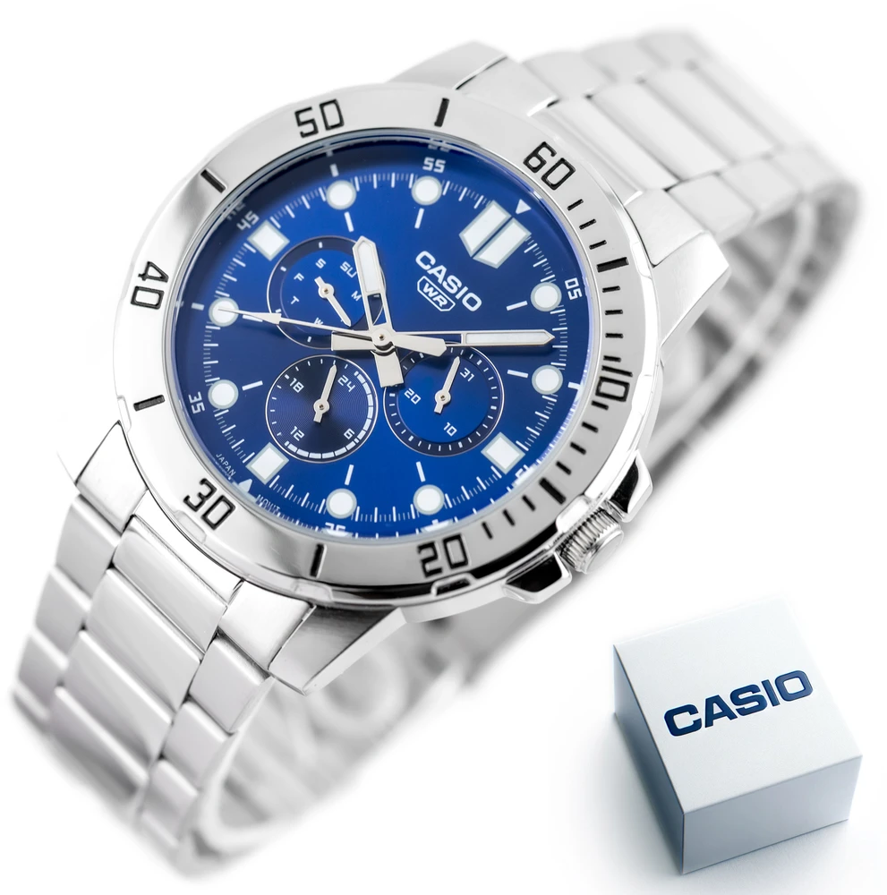 Vyriškas laikrodis CASIO MTP-VD300D-2E (zd268b) + BOX