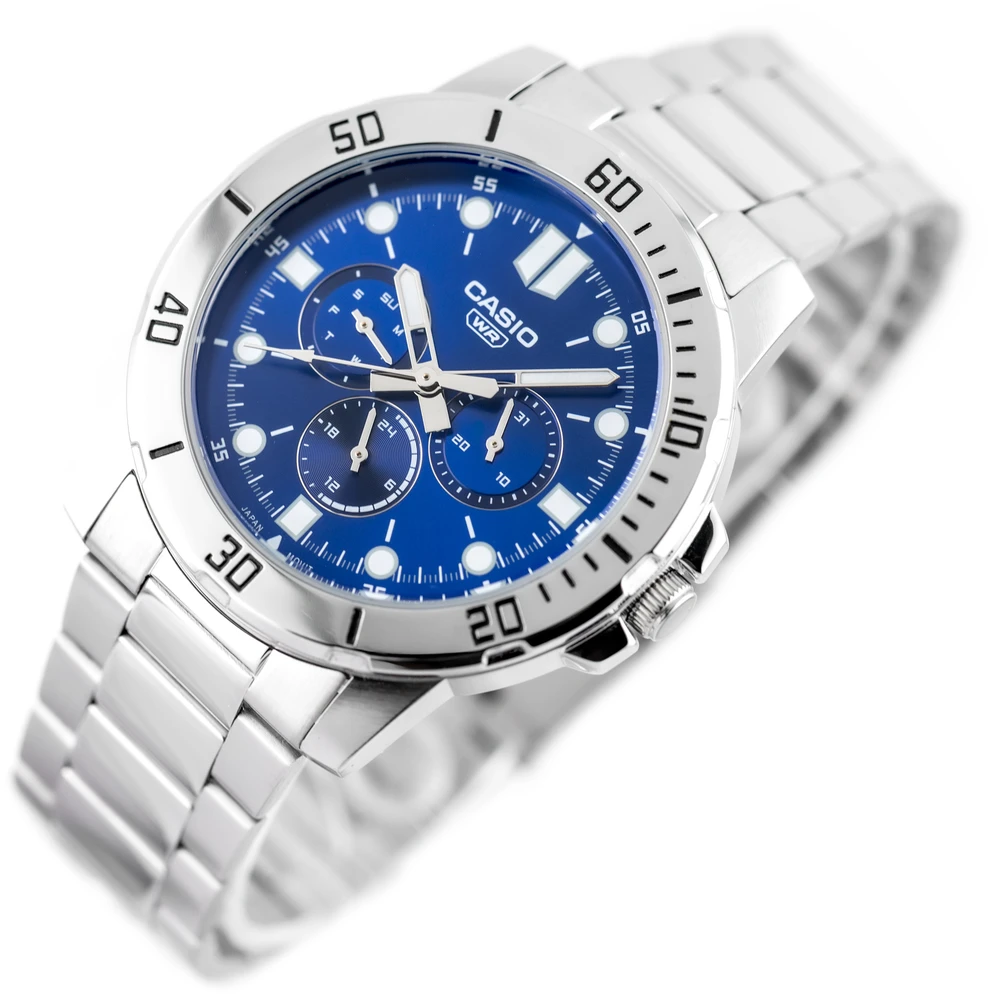 Vyriškas laikrodis CASIO MTP-VD300D-2E (zd268b) + BOX