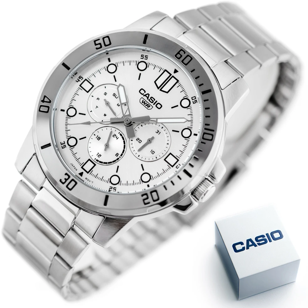 Vyriškas laikrodis CASIO MTP-VD300D-7E (zd268c) + BOX