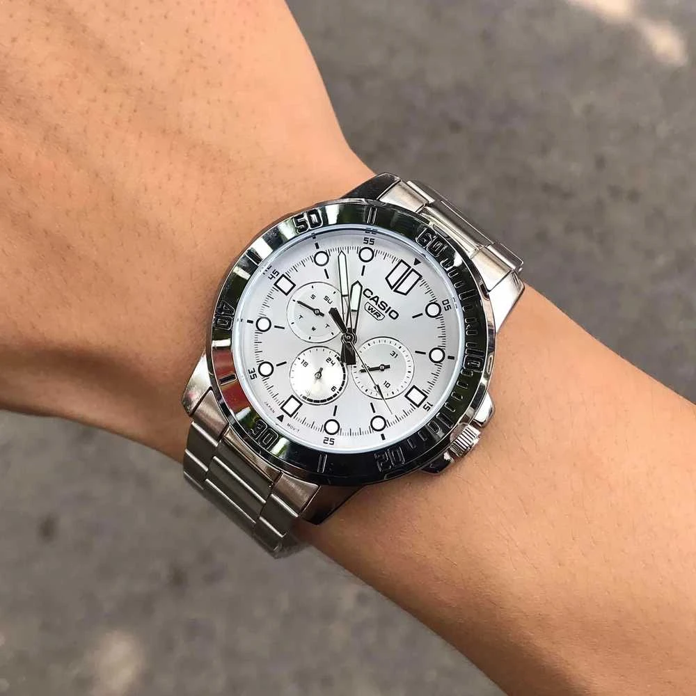 Vyriškas laikrodis CASIO MTP-VD300D-7E (zd268c) + BOX