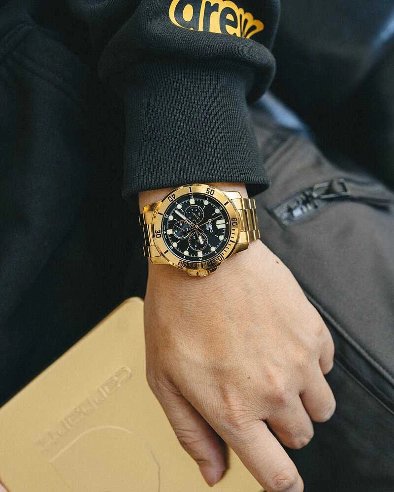 Casio vyriškas laikrodis MTP-VD300G-1EUDF (zd268d) + dėžutė