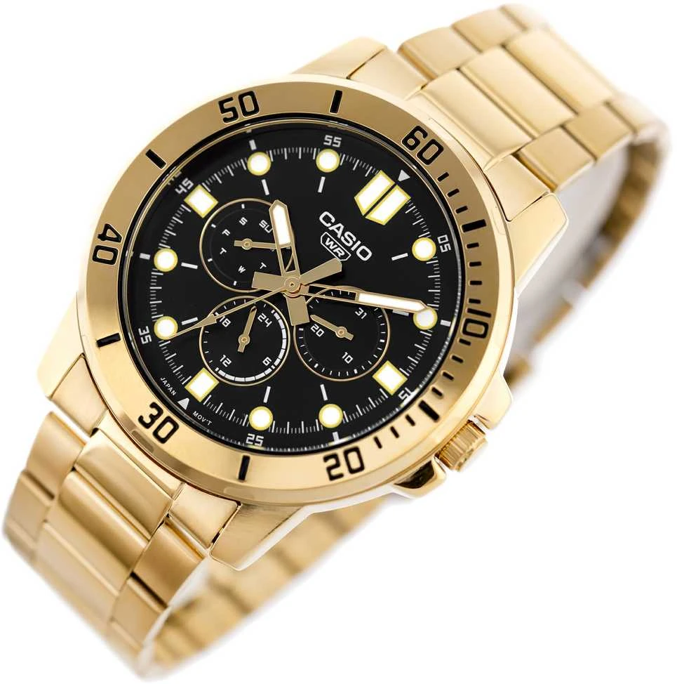 Casio vyriškas laikrodis MTP-VD300G-1EUDF (zd268d) + dėžutė