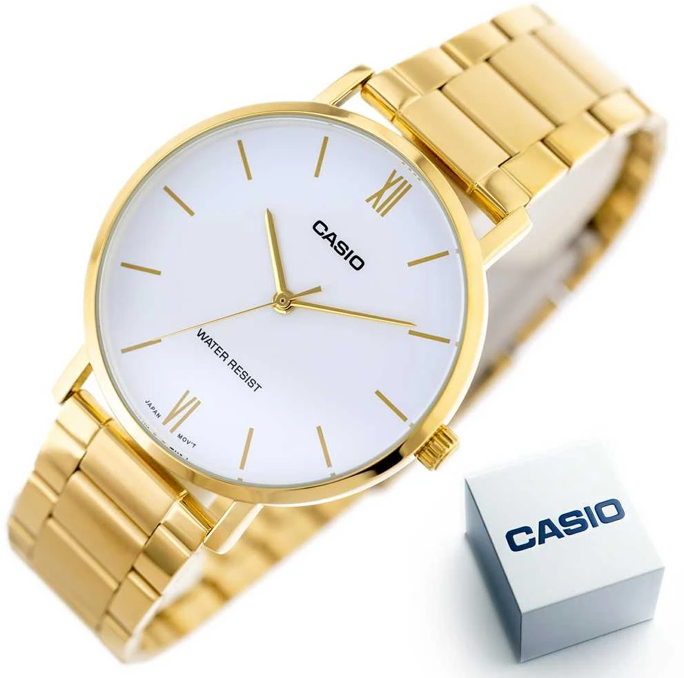 Casio Vyriškas laikrodis MTP-VT01G-7B + dėžutė