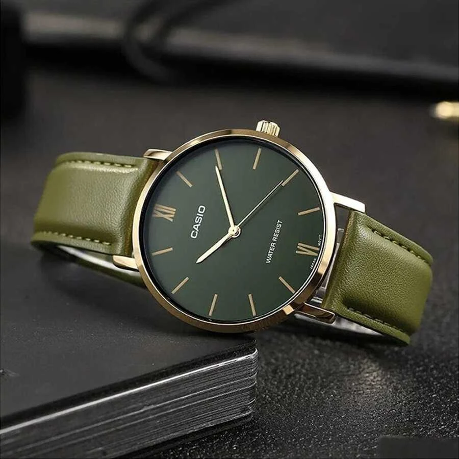 Laikrodis CASIO MEN'S WATCH MTP-VT01GL-3B + BOX