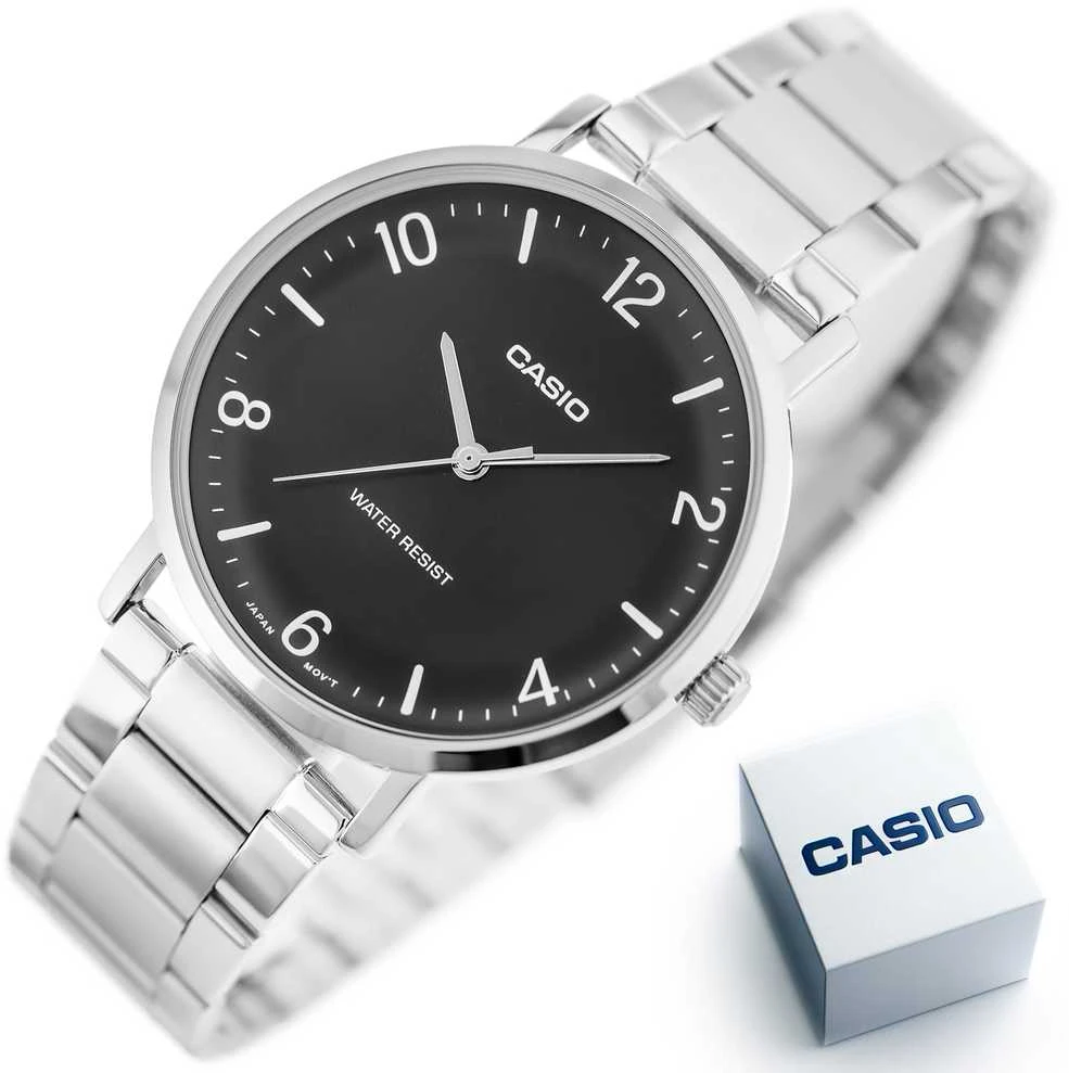 Vyriškas laikrodis CASIO MTP-VT03D-1B + BOX