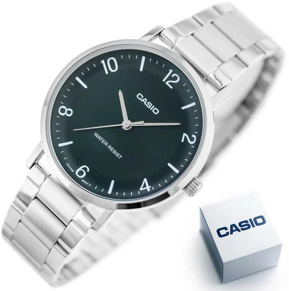 Vyriškas laikrodis CASIO MTP-VT03D-3B + BOX
