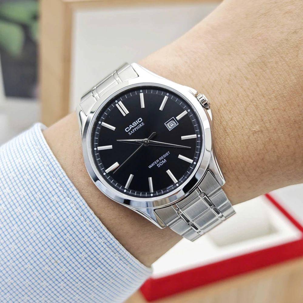 Vyriškas laikrodis Casio MTS-115D-1A + BOX (zd292e) SZAFIR