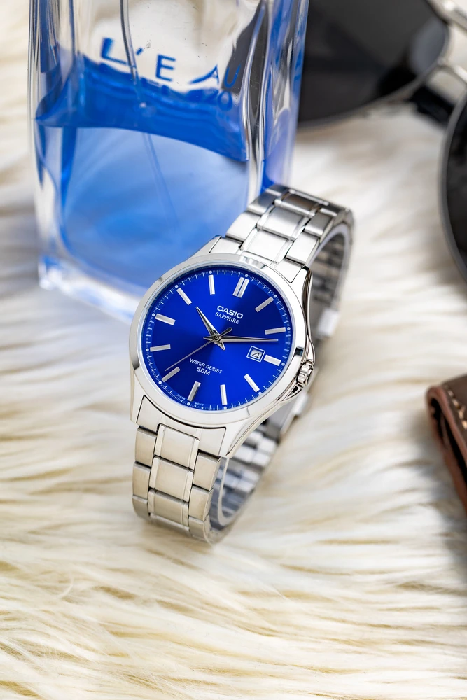 Vyriškas laikrodis Casio MTS-115D-2A1 + BOX (zd292a) SZAFIR