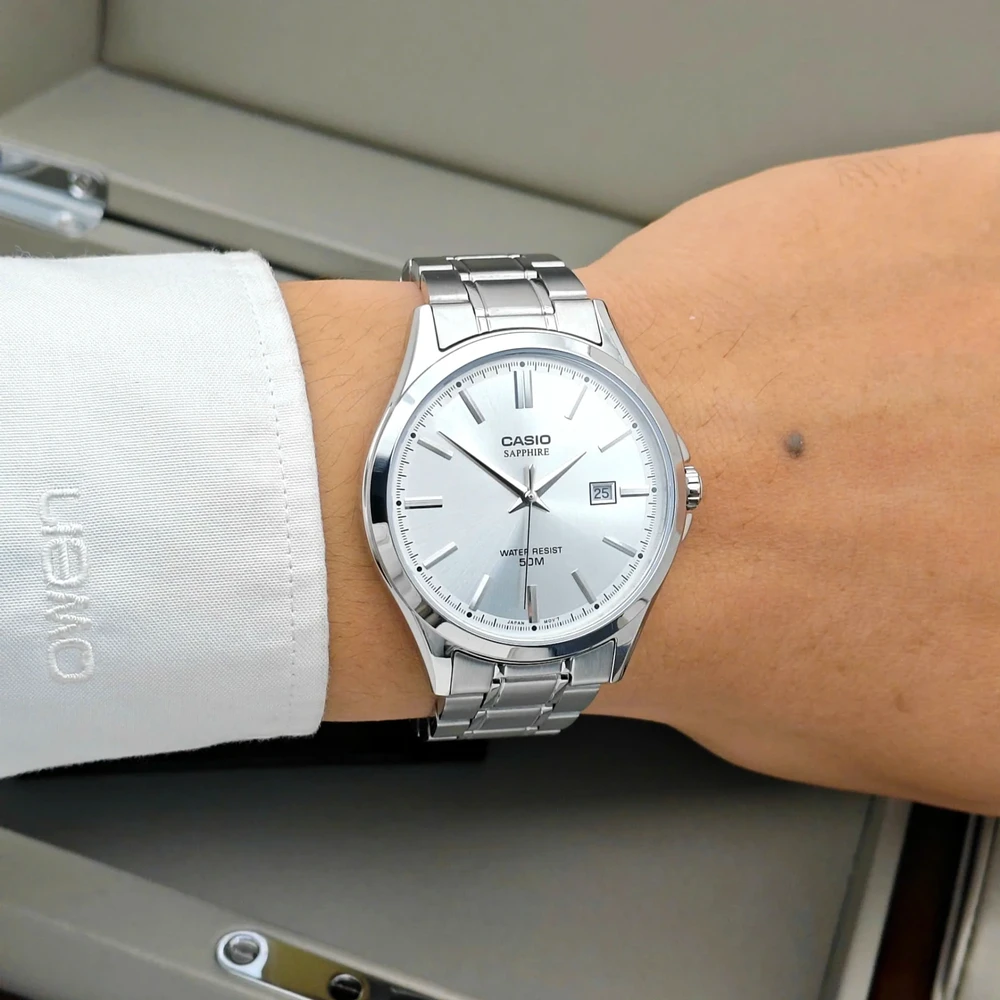 Vyriškas laikrodis Casio MTS-115D-7A + BOX (zd292c) SZAFIR