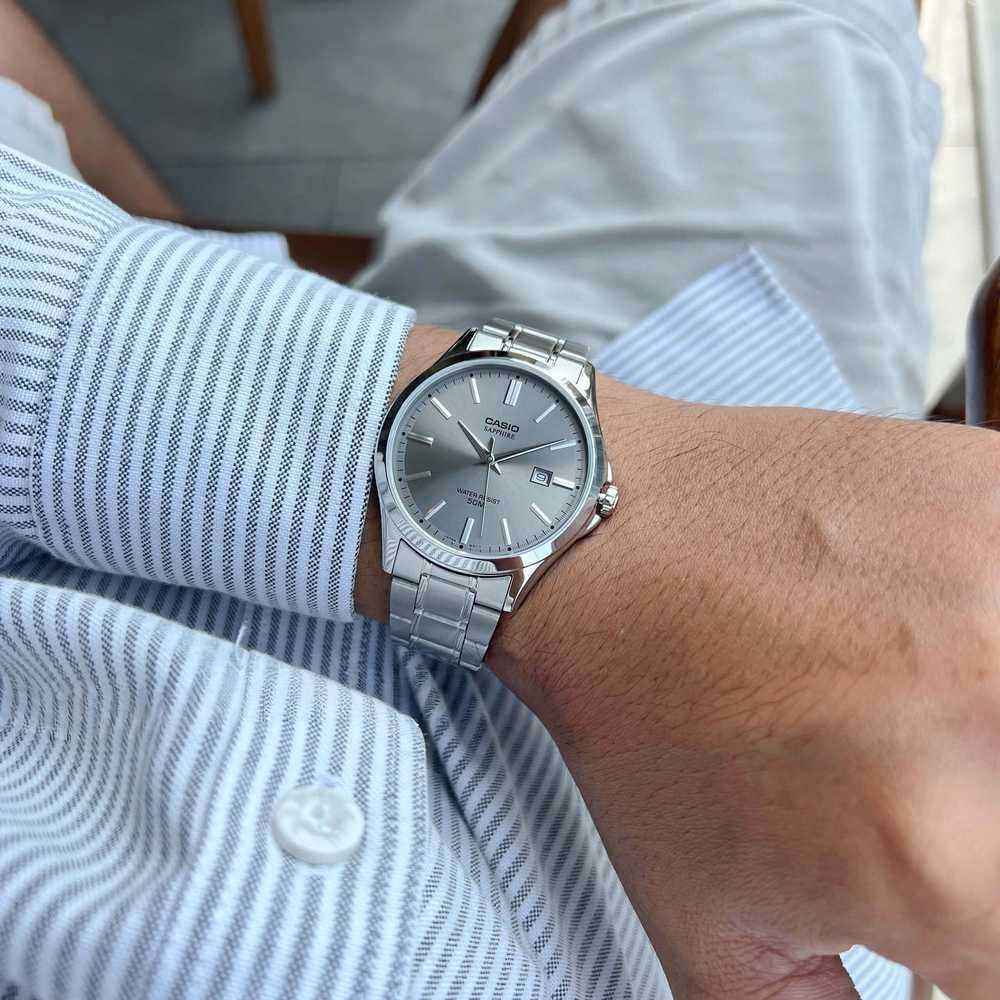 Vyriškas laikrodis Casio MTS-115D-8A + BOX (zd292d) SZAFIR