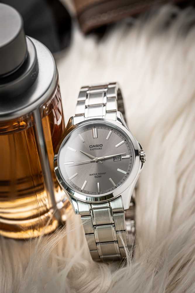 Vyriškas laikrodis Casio MTS-115D-8A + BOX (zd292d) SZAFIR