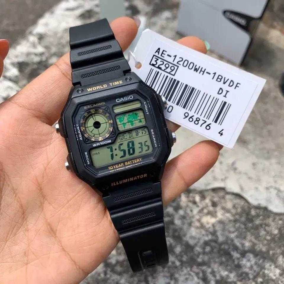 CASIO Sports vyriškas LAIKRODIS AE-1200WH-1B + BOX (zd146c)