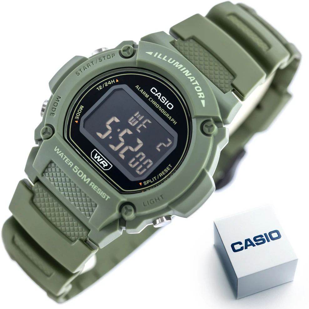 Vyriškas laikrodis CASIO W-219HC-3BVDF + BOX