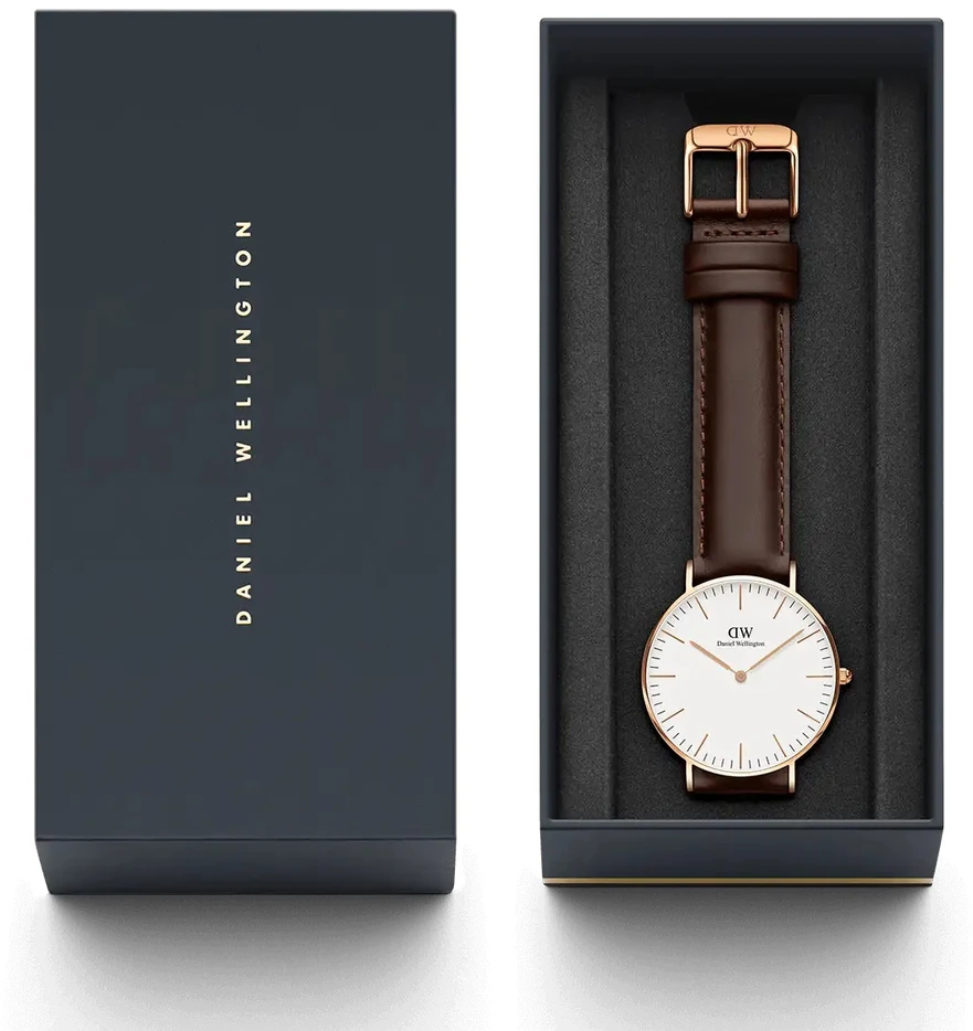 DANIEL WELLINGTON Classic Sheffield vyriškas laikrodis DW00100009 + dėžutė