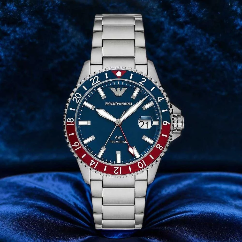 Laikrodis EMPORIO ARMANI MEN'S WATCH AR11590 - Diver GMT (zi112b)