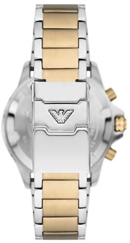 EMPORIO ARMANI VYRIŠKAS LAIKRODIS AR11606 Dvispalvis Chronografas + DĖŽUTĖ