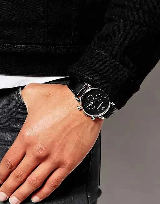 EMPORIO ARMANI CLASSIC VYRIŠKAS LAIKRODIS AR1733 + DĖŽUTĖ (zi084b)