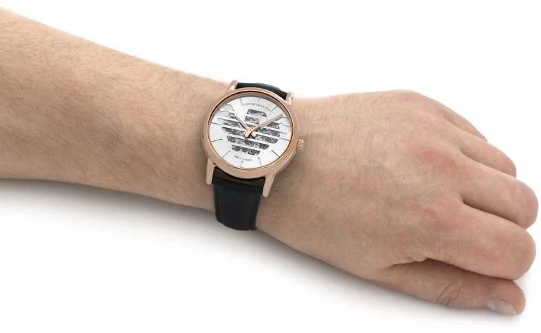 EMPORIO ARMANI LUIGI AUTOMATINIS VYRIŠKAS LAIKRODIS AR60031 + DĖŽUTĖ (zi062b)