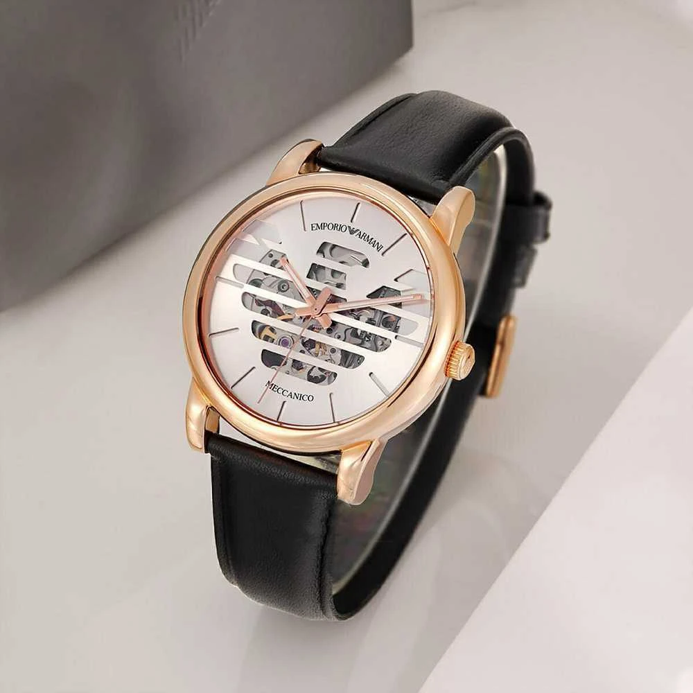 EMPORIO ARMANI LUIGI AUTOMATINIS VYRIŠKAS LAIKRODIS AR60031 + DĖŽUTĖ (zi062b)