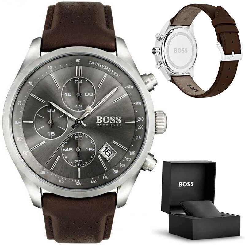 Vyriškas laikrodis HUGO BOSS 1513476 - GRAND PRIX (zh003c) + BOX