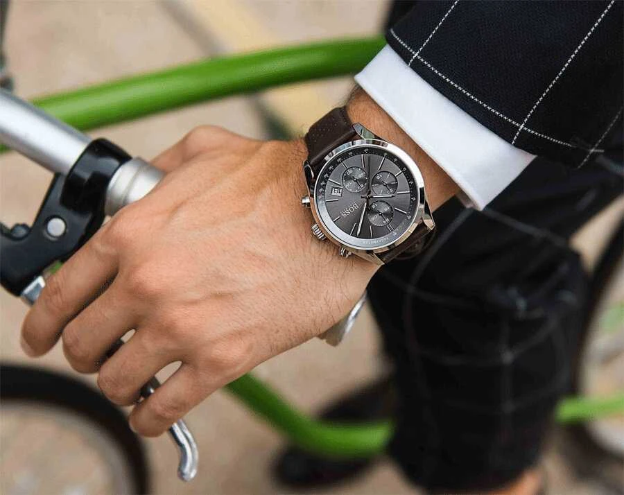 Vyriškas laikrodis HUGO BOSS 1513476 - GRAND PRIX (zh003c) + BOX