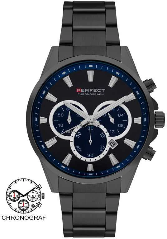 PERFECT VYRIŠKAS LAIKRODIS M510CH-03 - CHRONOGRAFAS (zp386c) + DĖŽUTĖ