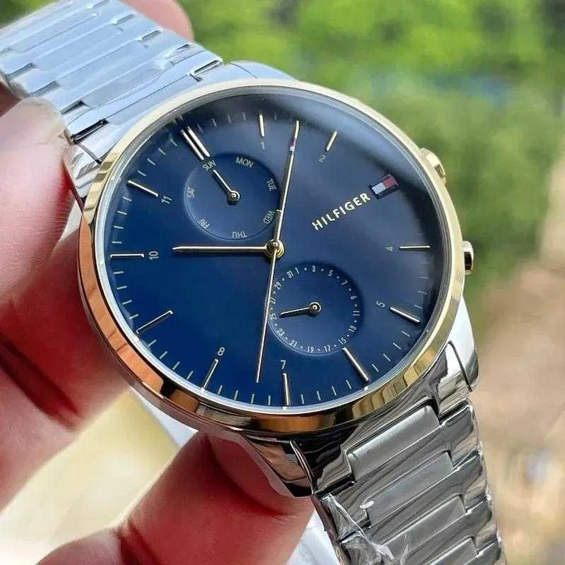 Vyriškas laikrodis TOMMY HILFIGER 1710408 HUNTER (zf119b) + BOX