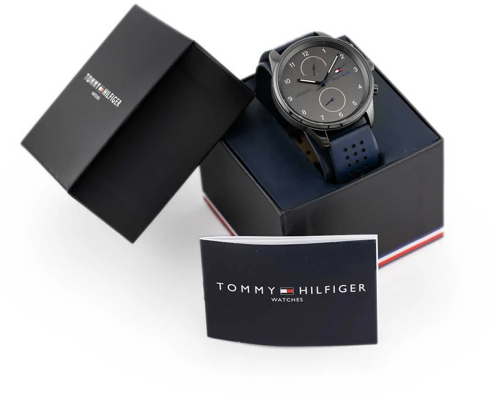 TOMMY HILFIGER VYRŲ LAIKRODIS 1791578 CHASE Grafito spalvos