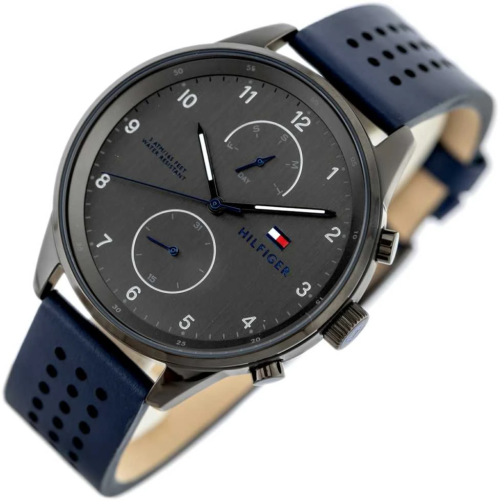 TOMMY HILFIGER VYRŲ LAIKRODIS 1791578 CHASE Grafito spalvos