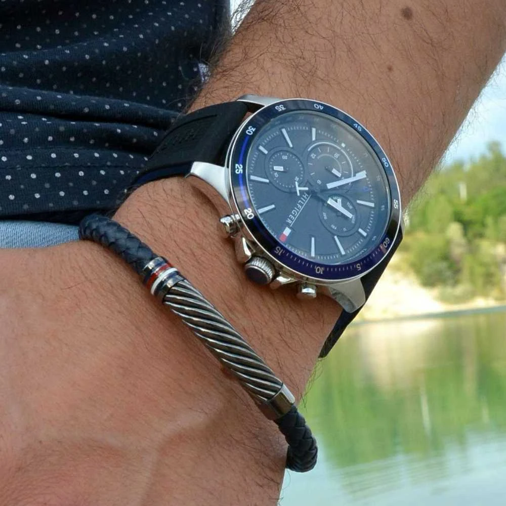 Vyriškas laikrodis TOMMY HILFIGER 1791724 BANK (zf023d)