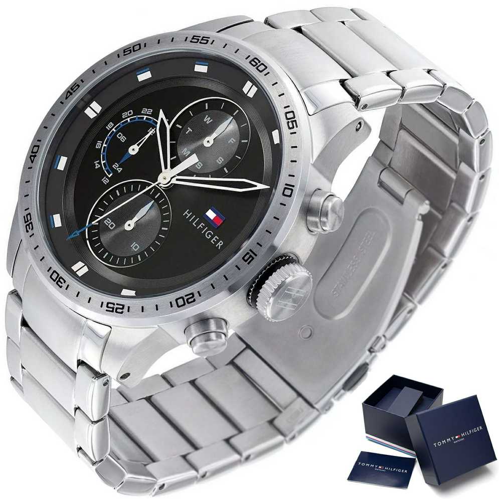 Vyriškas laikrodis TOMMY HILFIGER 1791805 TRENT (zf068a) + BOX