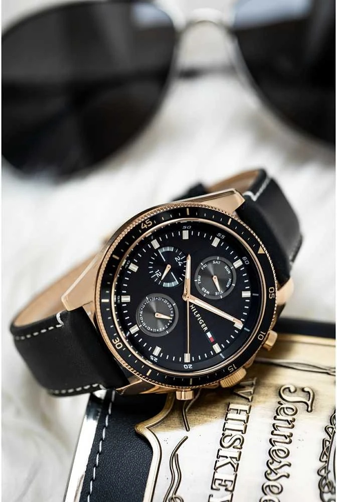 Vyriškas laikrodis TOMMY HILFIGER 1791836 PARKER (zf041c) + BOX