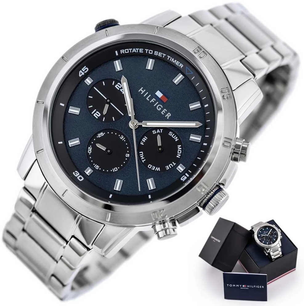 TOMMY HILFIGER Troy vyriškas laikrodis 1792104 + dėžutė