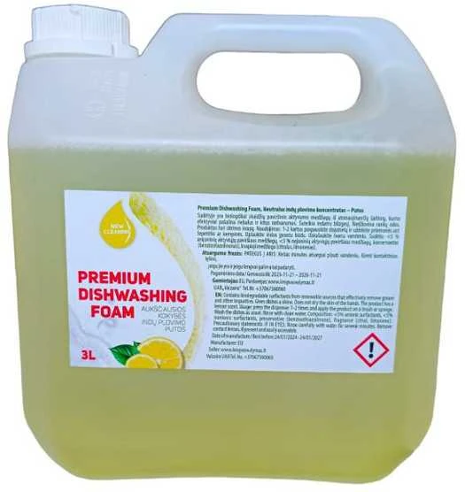 Aukščiausios kokybės rankų plovimo putos - Premium Hand Washing Foam. 3L papildymas