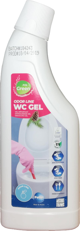 Ekologiškas WC nukalkinimo ir valymo gelis 750ml.