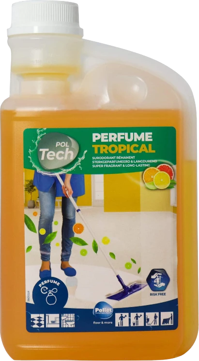 Parfumuotas grindų ir paviršių valiklis – citrusinių vaisių kvapo „Tropical“ 1 L