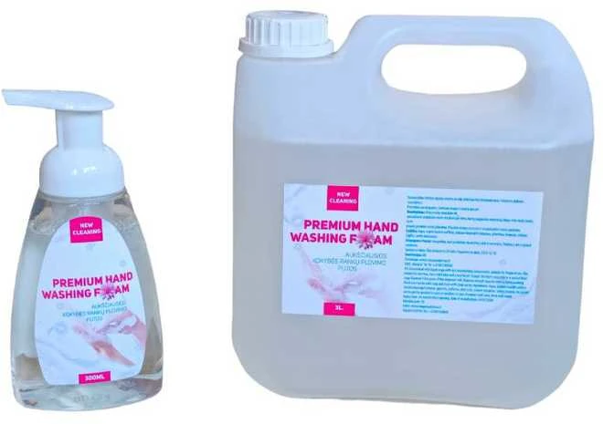 Rinkinys indų plovimo putos - Premium Dishwashing Foam. 300ml. + 3L papildymas