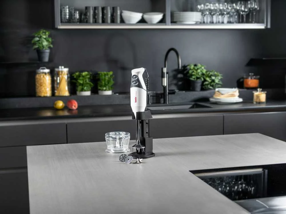 Blenderis Bamix M200 , Deluxe Baltas BXM200DELUXE.W