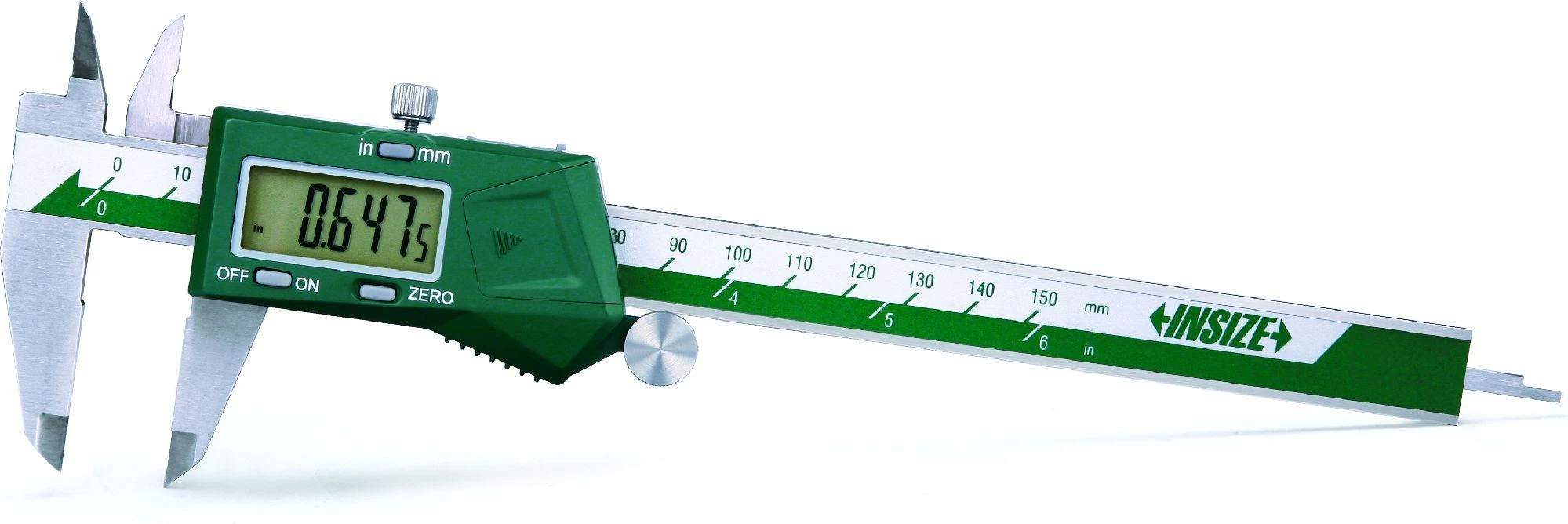 Skaitmeninis slankmatis Insize (150 mm) su fiksavimo varžtu