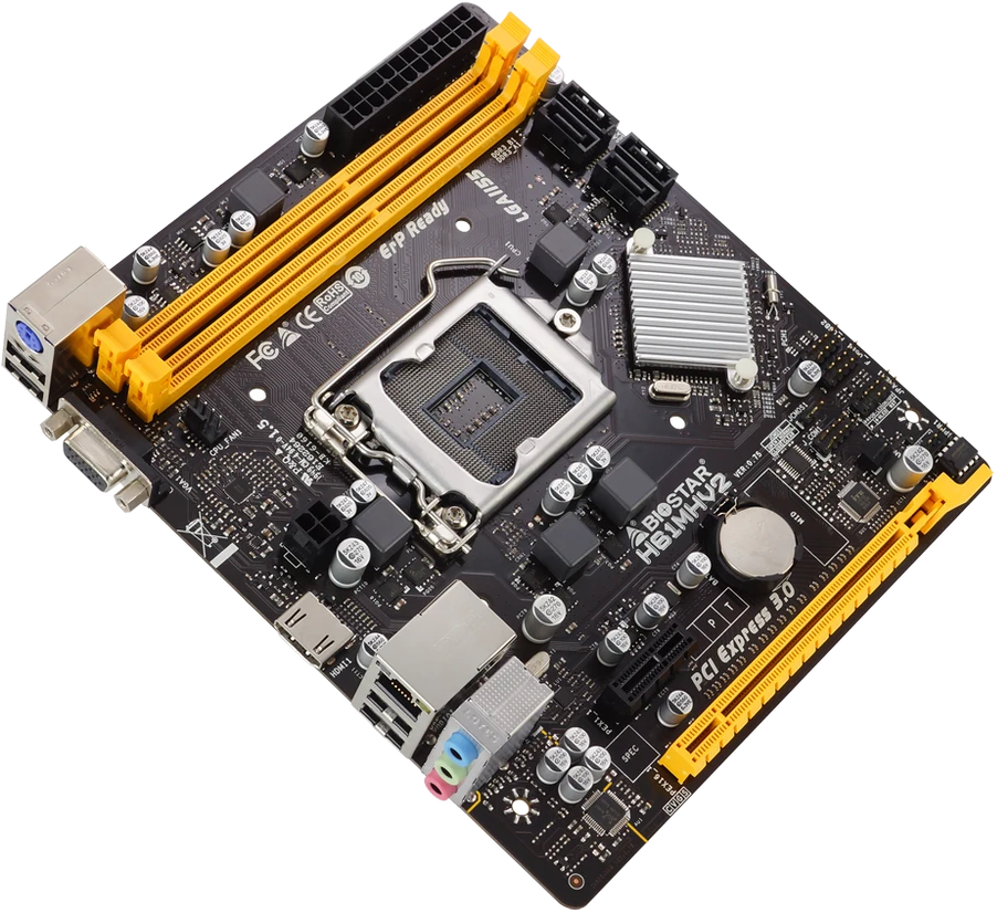 Pagrindinė plokštė Biostar H61MHV2/LGA 1155/Micro-ATX/Intel H61