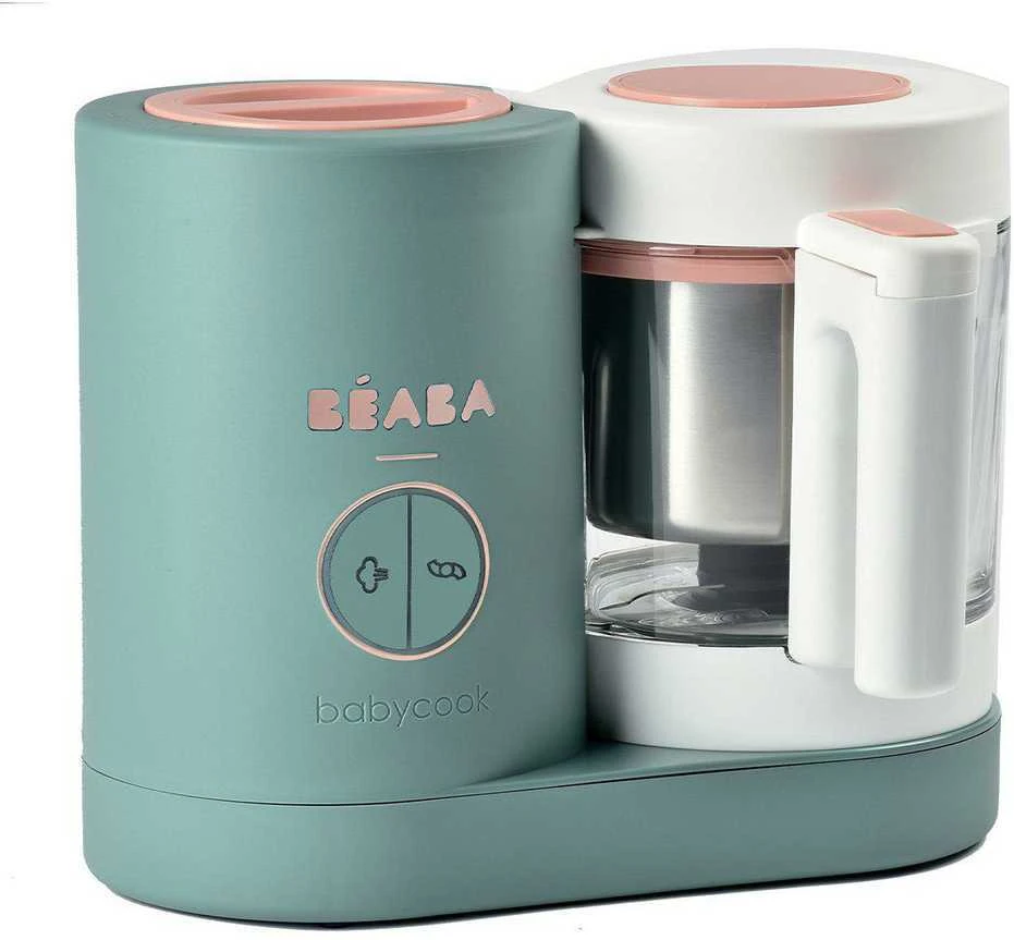 Trintuvas-garintuvas Beaba Babycook Neo, žalias/baltas