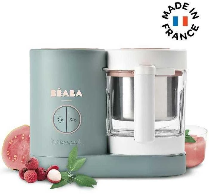 Trintuvas-garintuvas Beaba Babycook Neo, žalias/baltas