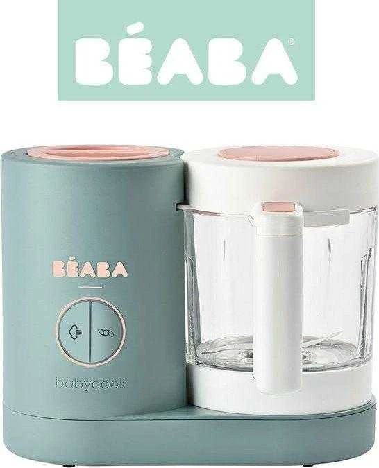 Trintuvas-garintuvas Beaba Babycook Neo, žalias/baltas