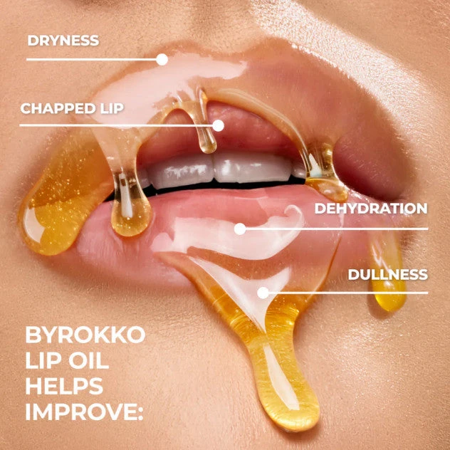 None Byrokko Shine Brown prabangus drėkinantis lūpų aliejus su SPF30