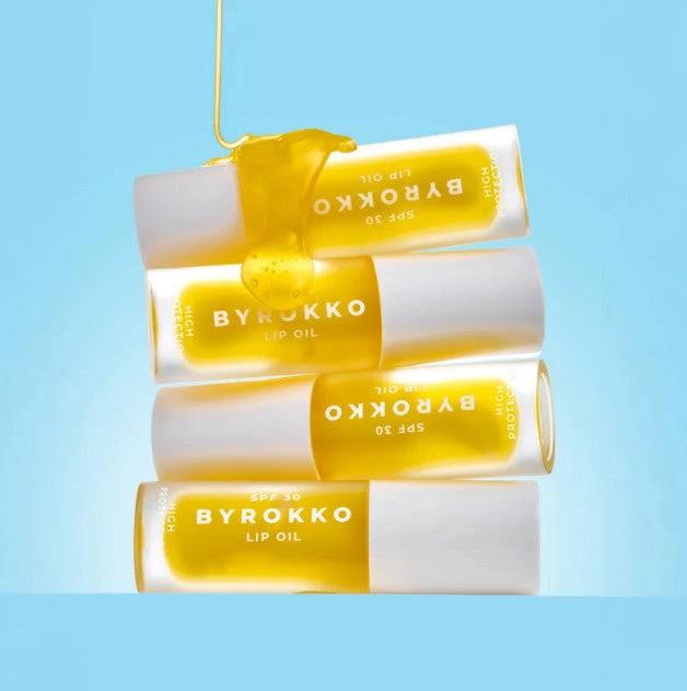 None Byrokko Shine Brown prabangus drėkinantis lūpų aliejus su SPF30