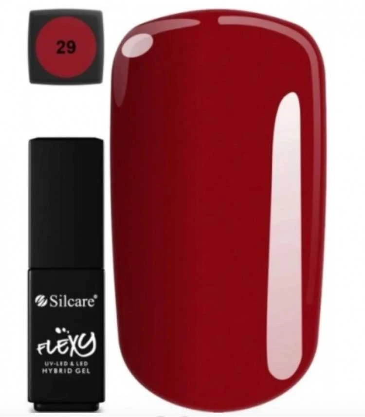 Silcare Flexy Hybrid Gel nagų lakas, 4.5 g, Spalvos numeris: 29